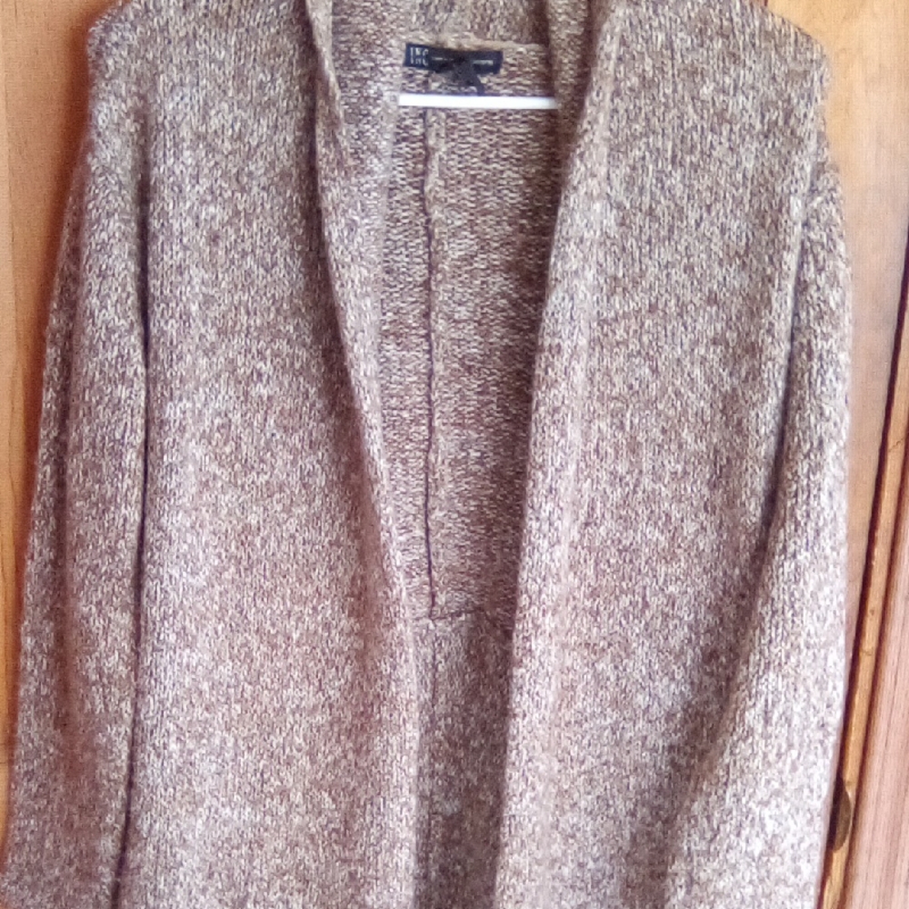 INC International Concepts Brown Knit Cardigan